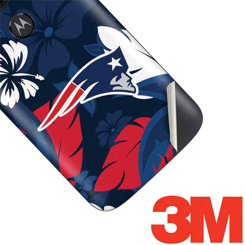 NFL New England Patriots Tropical Print Moto E5 Play Skin